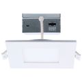 Product Image of 9W LED Direct Wire Downlight with Night Light, 4", Remote Driver, CCT Selectable, Dimmable, Square, White Finish