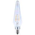 Product Image of 2W Prismatic HX11 LED, 2700K CCT, Candelabra Base, 120V, Aurora Finish, 2-Card (12 Pack)