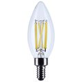 Product Image of 8W B11 LED, Candelabra Base, Candle-Tip, Clear, 3500K CCT, 120V (6 Pack)
