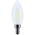 Product Image of 8W B11 LED, Candelabra Base, Candle-Tip, Frost Finish, 4000K CCT, 120V (6 Pack)