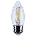 Product Image of 5.5W B11 LED, Medium Base, Clear, 5000K CCT, 120V (6 Pack)