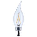 Product Image of 3W CA10 LED, Candelabra Base, Clear, 3000K CCT, 120V (6 Pack)