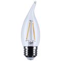 Product Image of 3W CA10 LED, Medium Base, Clear, 3000K CCT, 120V (6 Pack)