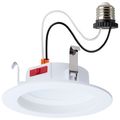 Product Image of 6W LED Downlight Retrofit, 4", CCT Selectable, Round, White Finish