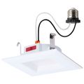 Product Image of 6W LED Downlight Retrofit, 4", CCT Selectable, Square, White Finish