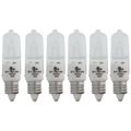 Product Image of 50 Watt Halogen Bulb T4 - Frosted - 2000 Average rated hours - 675 Lumens - Mini Candelabra base - 120 Volt (6 Pack)