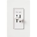 Product Image of Skylark Dual Dimmer Switch and 3-Speed Fan Control, 300W Incand./Halogen and 1.5A Fan, No White