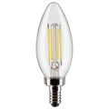 Product Image of 5.5 Watt B11 LED Bulb - Clear - Candelabra base - 90 CRI - 2700K - 120 Volt (5 Pack)