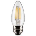 Product Image of 4 Watt B11 LED Bulb - Clear - Medium Base - 2700K - 350 Lumens - 120 Volt (10 Pack)