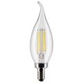 Product Image of 4 Watt CA10 LED Bulb - Clear - Candelabra Base - 3000K - 350 Lumens - 120 Volt (10 Pack)