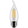 Product Image of 5.5 Watt CA10 LED Bulb - Clear - Medium Base - 5000K - 120 Volt (12 Pack)