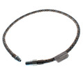 1/4" NPT (MxM) Flexible Oil Line, Braided Steel Covering (36" Length)