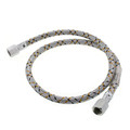 3/8" Flare (FxF) Flexible Oil Line, Braided Steel Covering (36" Length)