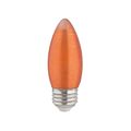 Product Image of 2 Watt C11 LED Bulb - Satin Spun - Amber - Medium base - 2100K - 100 Lumens - 120 Volt (5 Pack)