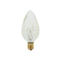 Product Image of 15 Watt F10 Incandescent Bulb - Clear - 1500 Average rated hours - 110 Lumens - Candelabra base - 120 Volt (12 Pack)