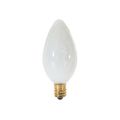 Product Image of 15 Watt F10 Incandescent Bulb - White - 1500 Average rated hours - 90 Lumens - Candelabra base - 120 Volt (12 Pack)