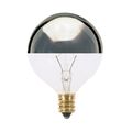 Product Image of 40 Watt G16 1/2 Incandescent Bulb - Silver Crown - 1500 Average rated hours - 384 Lumens - Candelabra base - 120 Volt (24 Pack)