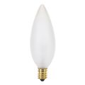 Product Image of 25 Watt BA9 1/2 Incandescent Bulb - Frost - 1500 Average rated hours - 212 Lumens - Candelabra base - 120 Volt (60 Pack)