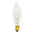 Product Image of 15 Watt B8 Incandescent Bulb - Clear - 1500 Average rated hours - 114 Lumens - Candelabra base - 130 Volt (50 Pack)