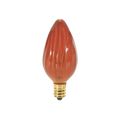 Product Image of 25 Watt F10 Incandescent Bulb - Amber - 1500 Average rated hours - Candelabra base - 120 Volt (30 Pack)