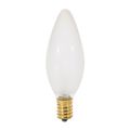 Product Image of 25 Watt BA9 1/2 Incandescent Bulb - Frost - 1500 Average rated hours - 220 Lumens - European base - 120 Volt (30 Pack)