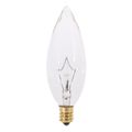 Product Image of 25 Watt B10 Incandescent Bulb - Clear - 1000 Average rated hours - 200 Lumens - Candelabra base - 220 Volt (30 Pack)