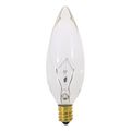 Product Image of 25 Watt BA9 1/2 Incandescent Bulb - Clear - 1500 Average rated hours - 220 Lumens - European base - 120 Volt (50 Pack)