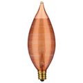 Product Image of 25 Watt C11 Incandescent Bulb - Spun Amber - 4000 Average rated hours - Candelabra base - 120 Volt (10 Pack)