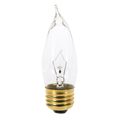 Product Image of 25 Watt CA10 Incandescent Bulb - Clear - 1500 Average rated hours - 210 Lumens - Medium base - 120 Volt (30 Pack)
