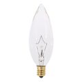 Product Image of 25 Watt BA9 1/2 Incandescent Bulb - Clear - 1500 Average rated hours - 212 Lumens - Candelabra base - 120 Volt (30 Pack)