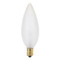 Product Image of 25 Watt BA9 1/2 Incandescent Bulb - Frost - 1500 Average rated hours - 212 Lumens - Candelabra base - 120 Volt (30 Pack)