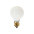 Product Image of 10 Watt G8 Incandescent Bulb - Gloss White - 1500 Average rated hours - 50 Lumens - Candelabra base - 120 Volt (40 Pack)