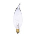 Product Image of 25 Watt CA10 Incandescent Bulb - Clear - 1500 Average rated hours - 250 Lumens - Candelabra base - 12 Volt (30 Pack)