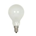 Product Image of 40 Watt A15 Incandescent - Frost - Appliance Lamp - 1000 Average rated hours - 420 Lumens - Candelabra base - 130 Volt (40 Pack)