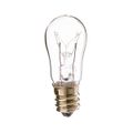 Product Image of 6 Watt S6 Incandescent Bulb - Clear - 1500 Average rated hours - 25 Lumens - Candelabra base - 230 Volt (10 Pack)