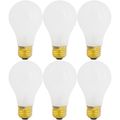 Product Image of 50 Watt A19 Incandescent Bulb - Frost - 1500 Average rated hours - 540 Lumens - Medium base - 34 Volt (6 Pack)