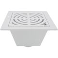 Product Image of 3" x 4" PVC Pipe Fit Floor Sink w/ Full Top Grate & Flat Bottom Grate