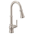 Product Image of Paterson Single Handle Pulldown Sprayer Smart Kitchen Faucet w/ Voice Control (Spot Resist Stainless), S72003EV2SRS