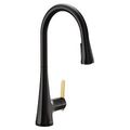 Product Image of Sinema 1 Handle Pulldown Kitchen Faucet (Matte Black), S7235BL