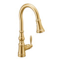 Product Image of Weymouth Single Handle High Arc Pulldown Kitchen Faucet (Brushed Gold), S73004BG
