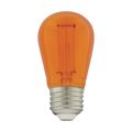Product Image of 1 Watt - S14 LED Filament - Orange Transparent Glass Bulb - E26 Base - 120 Volt - Non-Dimmable (16 Pack)