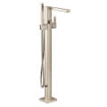 Product Image of 90 Degree Single-Handle Tub Filler Includes Hand Shower (Brushed Nickel), S905BN