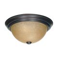 Product Image of 2 Light 13" Flush Mount w/ Champagne Linen Washed Glass