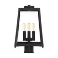 Product Image of Halifax 4 Light Post Lantern Matte Black Finish w/ Clear Glass