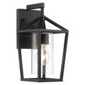 Product Image of Hopewell 1 Light Small Lantern Matte Black Finish w/ Clear Seeded Glass
