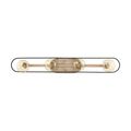 Product Image of Chassis 4 Light Vanity Copper Brushed Brass Finish w/ Matte Black Frame