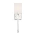Product Image of Thompson 1 Light Wall Sconce Polished Nickel Finish w/ White Linen Shade