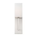 Product Image of Vesey 1 Light Wall Sconce Brushed Nickel Finish w/ White Linen Shade