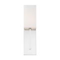 Product Image of Vesey 1 Light Wall Sconce Polished Nickel Finish w/ White Linen Shade