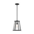 Product Image of Bruge 1 Light Pendant Fixture Matte Black Finish w/ Clear Glass